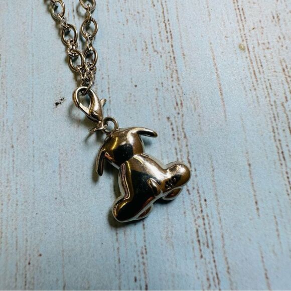Webkinz Silver Yellow Enamel Dog Charm Necklace - Picture 3 of 4